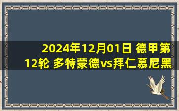 2024年12月01日 德甲第12轮 多特蒙德vs拜仁慕尼黑 全场录像